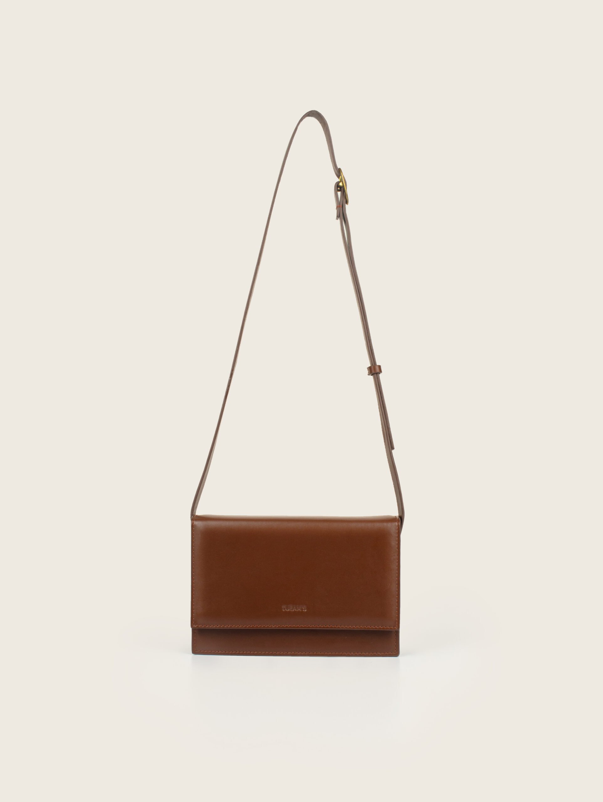 TAYA crossbody bag in brown leather