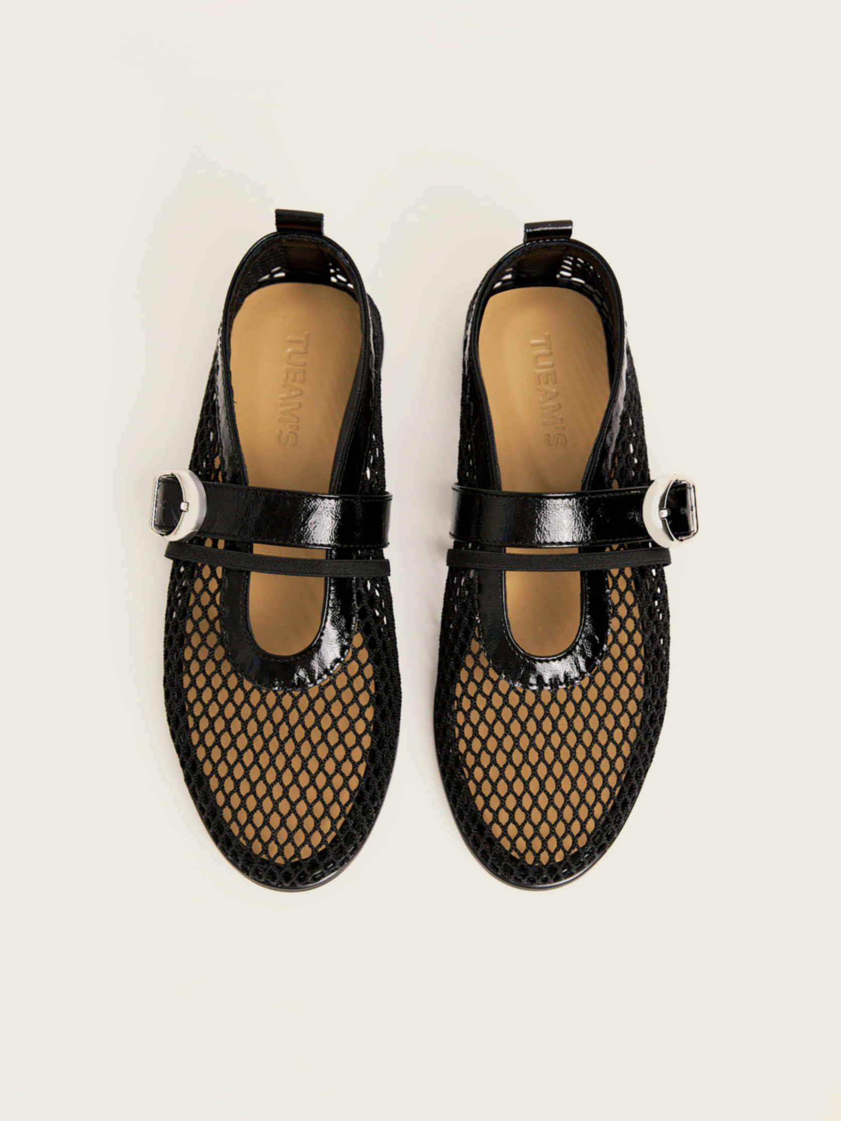 Ballet flats Seanlly in fishnet