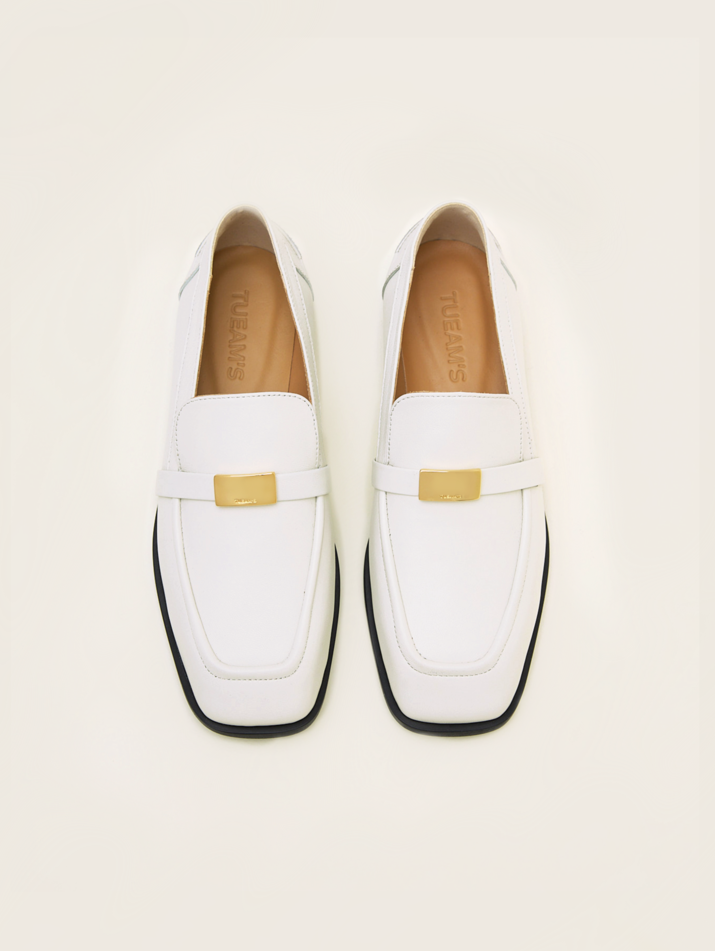 Loafers Brinney in milk leather